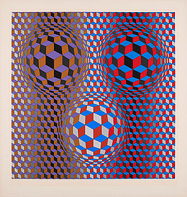 Victor Vasarely - Ohne Titel Metagalaxie, 73476-3, Van Ham Kunstauktionen