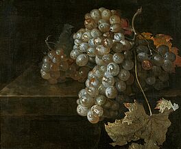 Franzoesische Schule - Weintrauben auf einer Marmorplatte, 81357-2, Van Ham Kunstauktionen