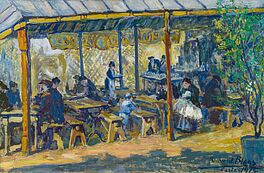 Richard Bloos - Gartencafe in Paris, 65804-1, Van Ham Kunstauktionen