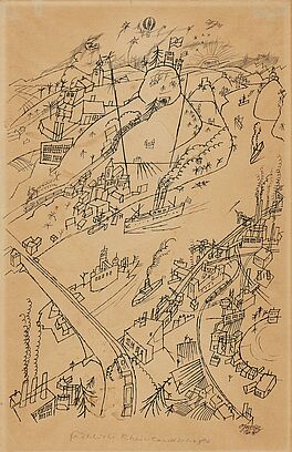 George Grosz - Froehliche Rheinlandschaft, 81540-1, Van Ham Kunstauktionen