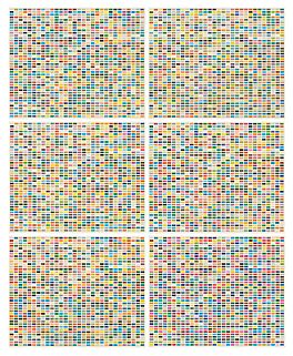 Gerhard Richter - Farbfelder 6 Anordnungen von 1260 Farben, 82128-2, Van Ham Kunstauktionen