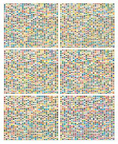 Gerhard Richter - Farbfelder 6 Anordnungen von 1260 Farben, 82128-2, Van Ham Kunstauktionen
