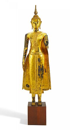 Grosser stehender Buddha, 79955-35, Van Ham Kunstauktionen