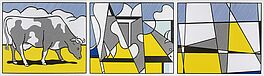 Roy Lichtenstein - Cow Triptych Cow Going Abstract, 69555-3, Van Ham Kunstauktionen