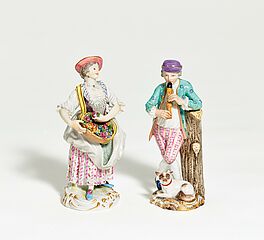 Meissen - Schaefer mit Floete und Gaertnerin, 69736-2, Van Ham Kunstauktionen