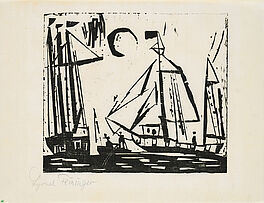 Lyonel Feininger - Segelboote mit Mond, 80413-11, Van Ham Kunstauktionen