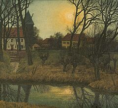 Max Clarenbach - Mond ueber Wittlaer, 76962-2, Van Ham Kunstauktionen