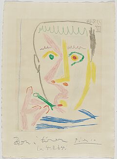 Pablo Picasso - Fumeur II, 74210-1, Van Ham Kunstauktionen