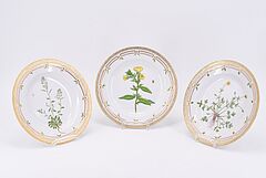 Royal Copenhagen - Sieben Teller Flora Danica, 75127-1, Van Ham Kunstauktionen
