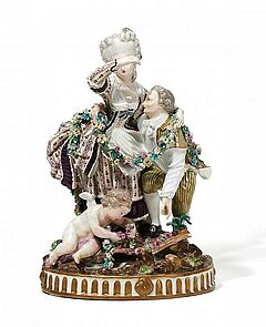 Meissen - Gruppe Der zerbrochene Steg, 55042-6, Van Ham Kunstauktionen