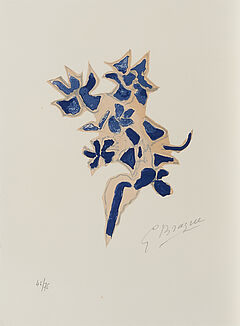 Georges Braque - Giroflee bleue Aus Lettera Amorosa, 70001-62, Van Ham Kunstauktionen