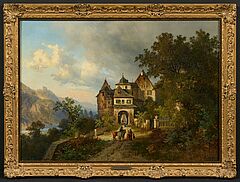 Hermann Bennekenstein - Vor dem Tor, 75890-3, Van Ham Kunstauktionen