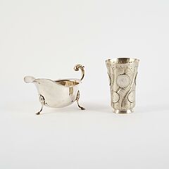 Münzbecher, Sauciere, kleine Dose und Konfektschale, 81573-10, Van Ham Kunstauktionen