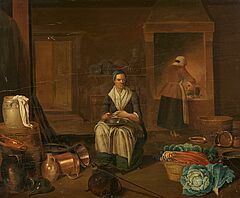 Hendrik Martensz. Sorgh - Kücheninterieur mit Mägden, 81950-1, Van Ham Kunstauktionen