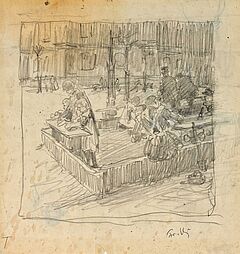 Friedrich Kallmorgen - Kinder auf dem Spielplatz, 66798-2, Van Ham Kunstauktionen