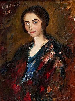 Filipp Andrejewitsch Maljawin - Portrait einer Dame, 56682-4, Van Ham Kunstauktionen