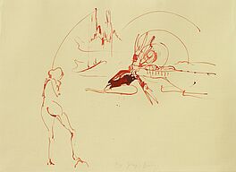 Joseph Beuys - oT Geisyr Nymphe und blutender Riesenhirsch Aus Spur I, 56801-4025, Van Ham Kunstauktionen