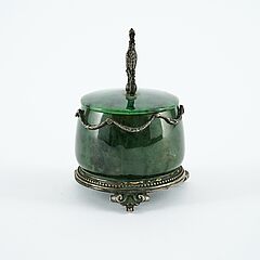 Kleines Deckelgefäß mit Silbermontierung, 80769-28, Van Ham Kunstauktionen