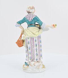 Meissen - Obsthaendlerin kleiner Kavalier und Tasse mit Untertasse, 73219-16, Van Ham Kunstauktionen