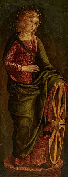 Venezianische Schule - Zwei Gemaelde Die Heilige Katharina von Alexandrien und der Prophet Daniel, 70569-1, Van Ham Kunstauktionen