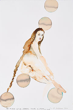 Cornelia Schleime - Ohne Titel Akt mit langem Zopf, 73215-32, Van Ham Kunstauktionen