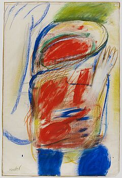 Horst Antes - Figur mit erhobenen Armen, 69470-1, Van Ham Kunstauktionen