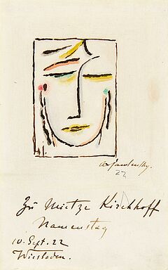 Alexej Jawlensky - Kleiner Kopf 10 September 1922, 60620-1, Van Ham Kunstauktionen