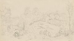 Victor Paul Mohn - Schloss Scharfenberg ueber der Elbe bei Meissen, 73298-7, Van Ham Kunstauktionen