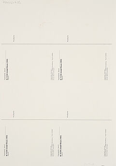 Joseph Beuys - Auguren Postkarte, 81305-27, Van Ham Kunstauktionen