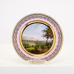 KPM - Bildteller mit Ansicht von Jena, 81787-19, Van Ham Kunstauktionen