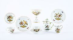 Meissen - Kleines Tête-à-tête-Service mit Vogelmalerei, 82203-1, Van Ham Kunstauktionen