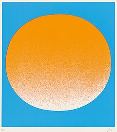 Rupprecht Geiger - Orange auf blau, 69760-3, Van Ham Kunstauktionen
