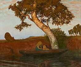 Otto Modersohn - Herbstabend im Moor - Abendsonne im Moor, 79312-1, Van Ham Kunstauktionen