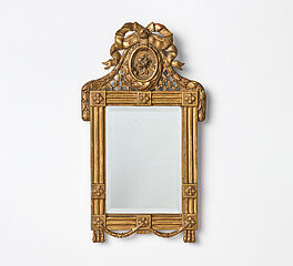 Deutschland - Spiegel mit ovaler Kartusche an Schleifenband, 75910-9, Van Ham Kunstauktionen