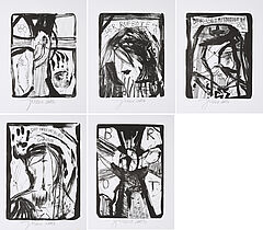 Jonathan Meese - Konvolut von 5 Lithografien, 73843-17, Van Ham Kunstauktionen