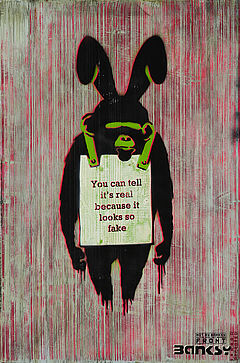 NOT BY BANKSY BY NOT NOT BANKSY STOT21STCPLANB - 11th Hour Stencil Painting, 68061-4, Van Ham Kunstauktionen