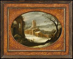 Flaemische Schule - Zwei Gemaelde aus einer Jahreszeitenfolge, 63195-1, Van Ham Kunstauktionen