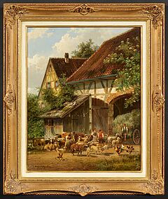 Hubert Kaplan - Vor dem Fachwerkgehöft, 82169-21, Van Ham Kunstauktionen