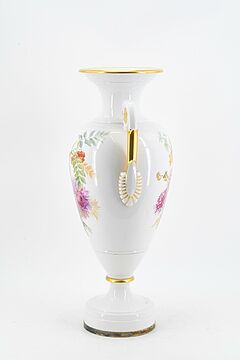 KPM - Grosse Amphorenvase mit Blumendekor, 75562-8, Van Ham Kunstauktionen