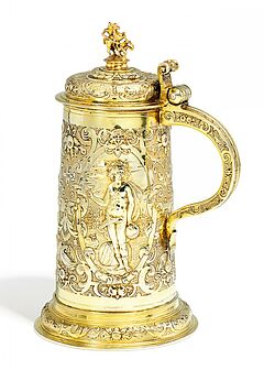 Augsburg - Grosser Vermeil Humpen mit Monatsdarstellungen, 62040-56, Van Ham Kunstauktionen