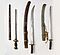 Ein gerades Doppel- und zwei gebogene Schwerter mit Scheide, 66644-2, Van Ham Kunstauktionen
