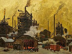 Erich Mercker - Hochoefen im Ruhrgebiet, 81968-13, Van Ham Kunstauktionen
