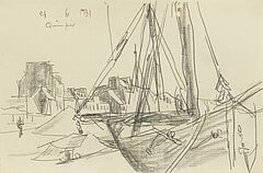 Lyonel Feininger - Schiffe im Hafen, 80560-10, Van Ham Kunstauktionen