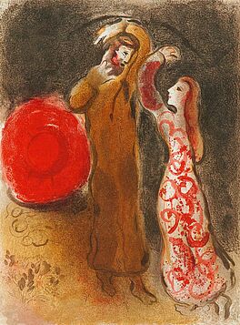 Marc Chagall - Rencontre de Ruth et de Boaz aus Dessin pour la Bible, 56800-10200, Van Ham Kunstauktionen
