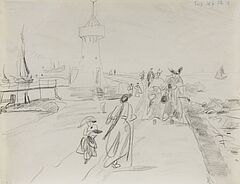 Lyonel Feininger - Mole von Swinemuende, 81901-1, Van Ham Kunstauktionen