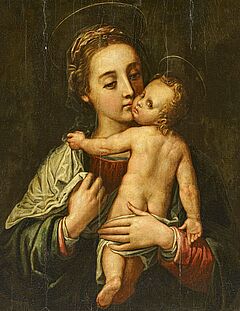 Florentiner Meister - Madonna mit Christusknaben, 68120-1, Van Ham Kunstauktionen