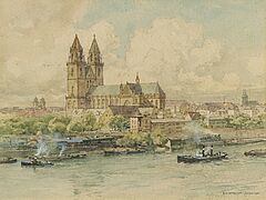 Edward Harrison Compton - 14 Aquarelle mit Stadtansichten, 76858-24, Van Ham Kunstauktionen