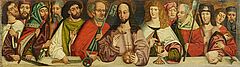 Sueddeutschland - Predella mit Christus und den zwoelf Aposteln, 60122-13, Van Ham Kunstauktionen