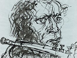 Max Uhlig - Skizze zu Miles Davis, 59541-16, Van Ham Kunstauktionen