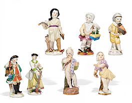 7 Miniaturfiguren, 59766-26, Van Ham Kunstauktionen